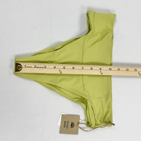 Free People Toast Swim Women’s  Banded Waist Bikini Bottom Small Leek Green - Picture 8 of 9